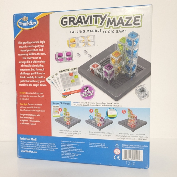 ThinkFun Gravity Maze Marble Run Brain Game and STEM Toy for Boys and Girls Age - Picture 4 of 5